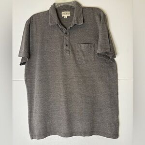 Lucky Brand Charcoal Polo‎ Shirt Size Large